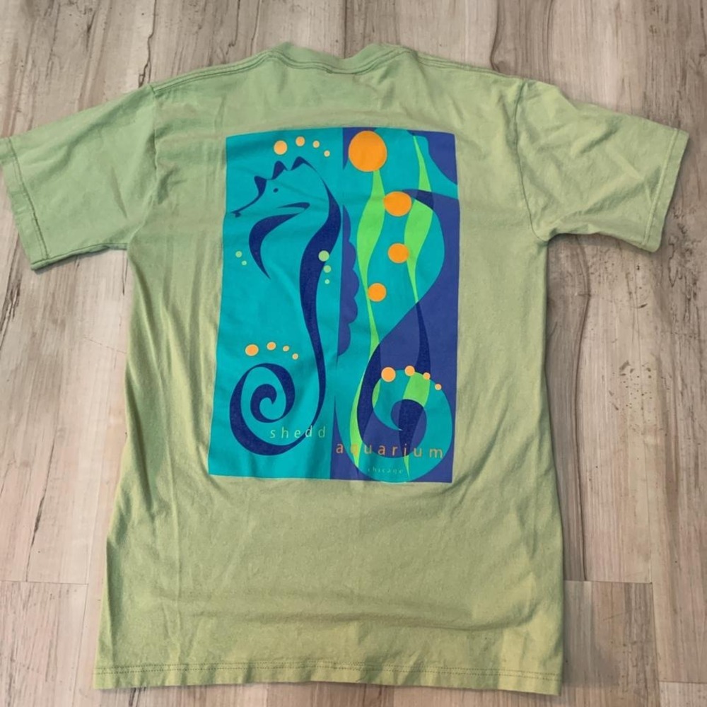 Vintage 1990s Shedd aquarium tshirt‎ by Jerezees label Small